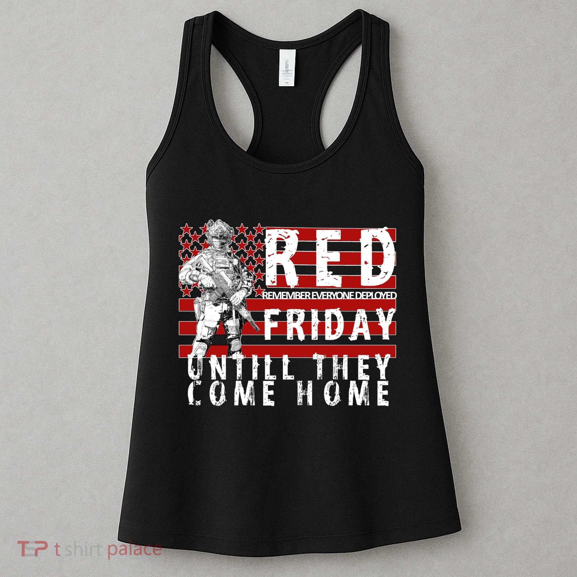 Red Friday Until They All Come Home Support Our Veterans Women's Tank Top
