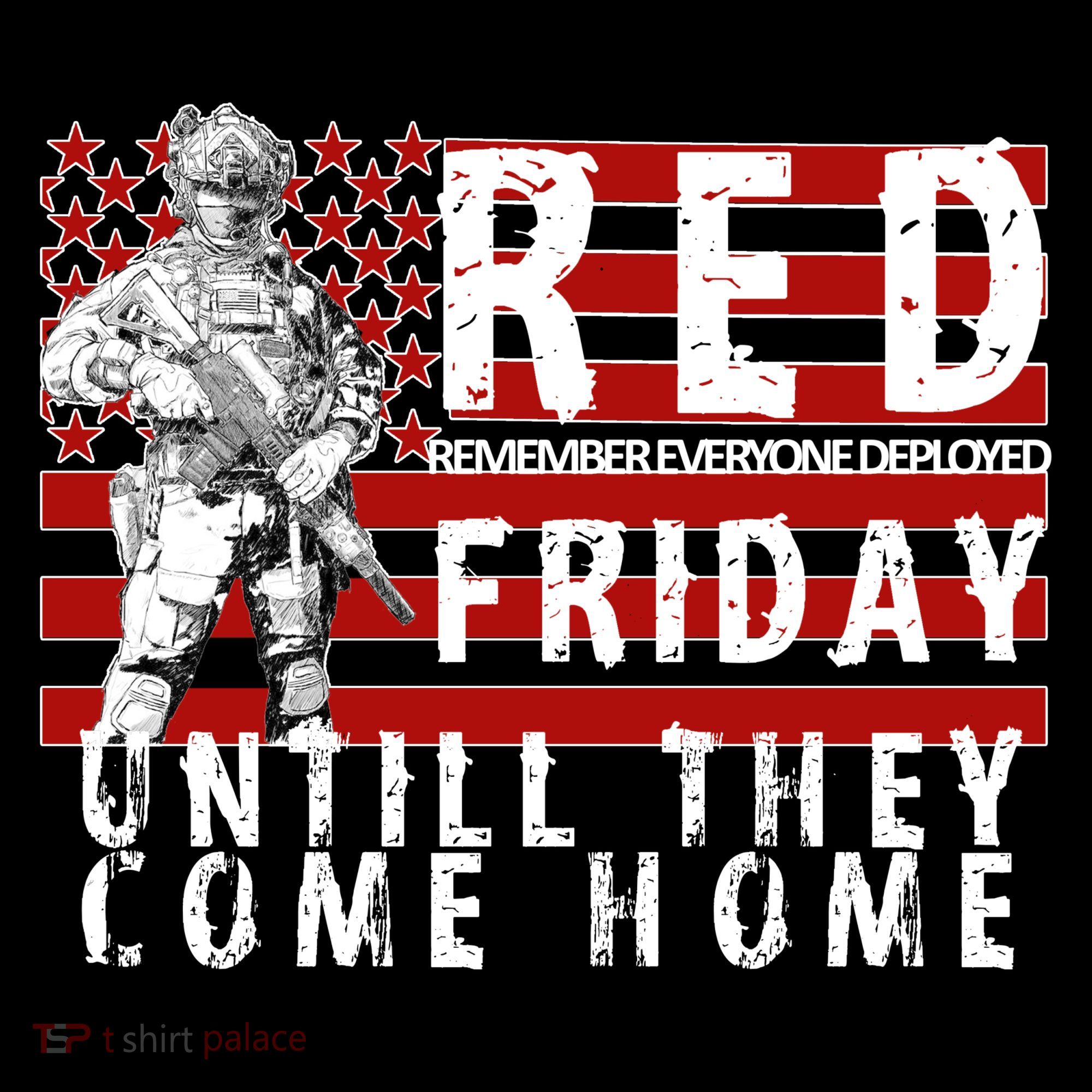 Red Friday Until They All Come Home Support Our Veterans Toddler Hoodie