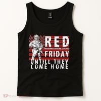 Red Friday Until They All Come Home Support Our Veterans Tank Top thumb 2