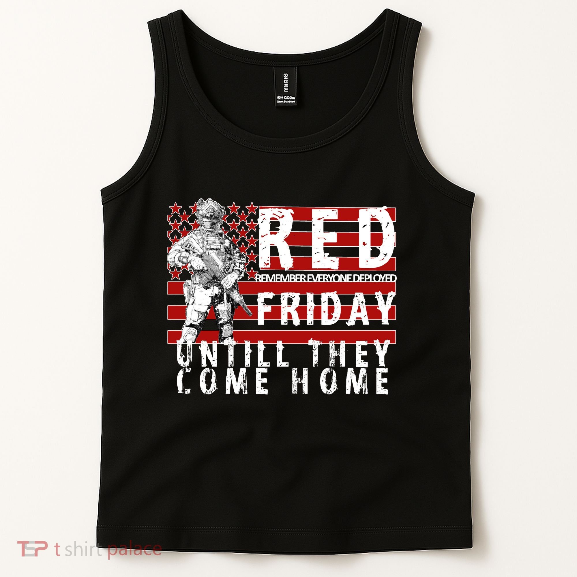 Red Friday Until They All Come Home Support Our Veterans Tank Top