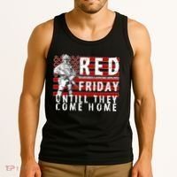 Red Friday Until They All Come Home Support Our Veterans Tank Top thumb 3
