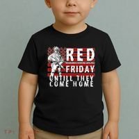 Red Friday Until They All Come Home Support Our Veterans Toddler T-Shirt thumb 2