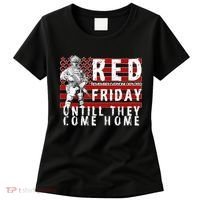 Red Friday Until They All Come Home Support Our Veterans Women's T-Shirt thumb 0