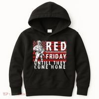 Red Friday Until They All Come Home Support Our Veterans Kids Hoodie thumb 0