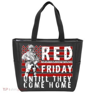Red Friday Until They All Come Home Support Our Veterans Tote Bag