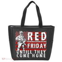 Red Friday Until They All Come Home Support Our Veterans Tote Bag thumb 0