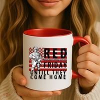 Red Friday Until They All Come Home Support Our Veterans Coffee Mug thumb 3