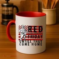 Red Friday Until They All Come Home Support Our Veterans Coffee Mug thumb 4