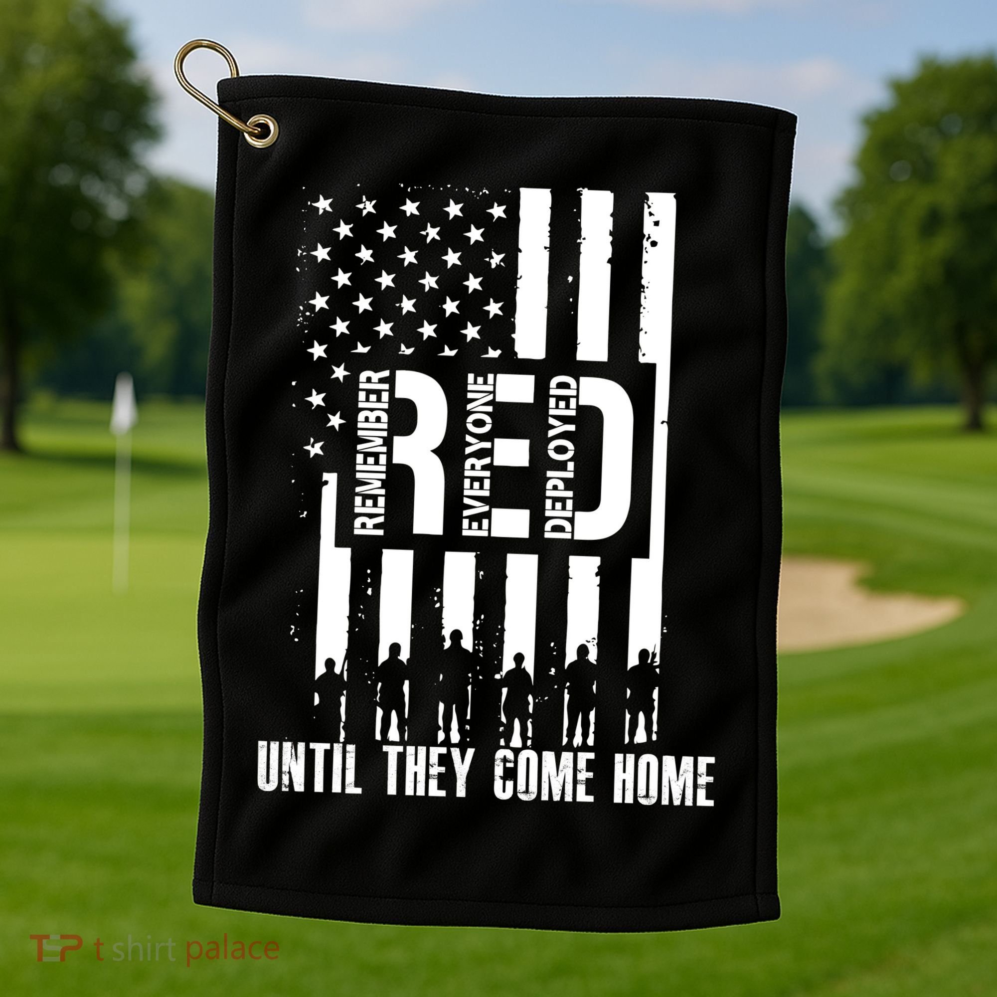 Red Friday Until They Come Home Golf Towel