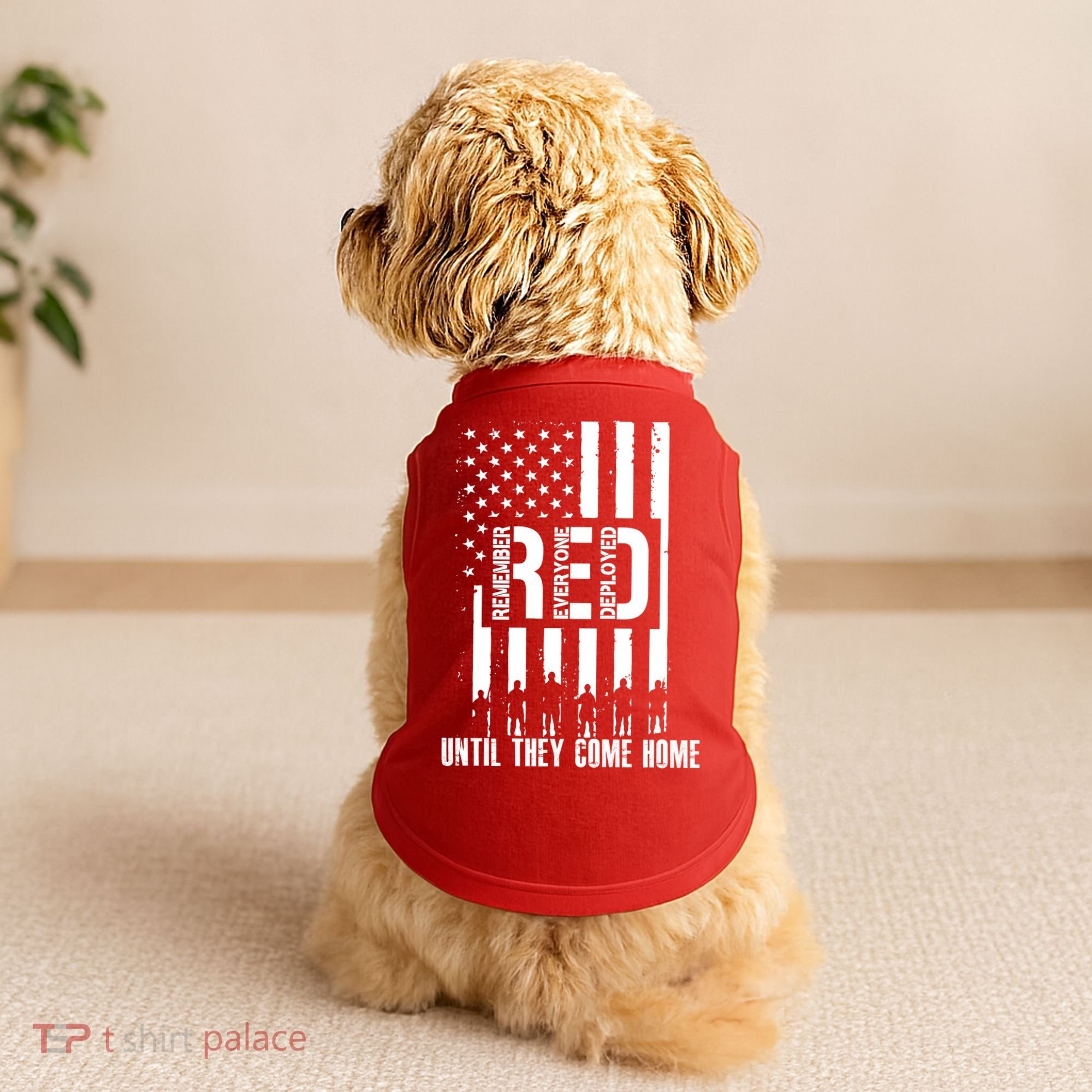 Red Friday Until They Come Home Doggie Tank