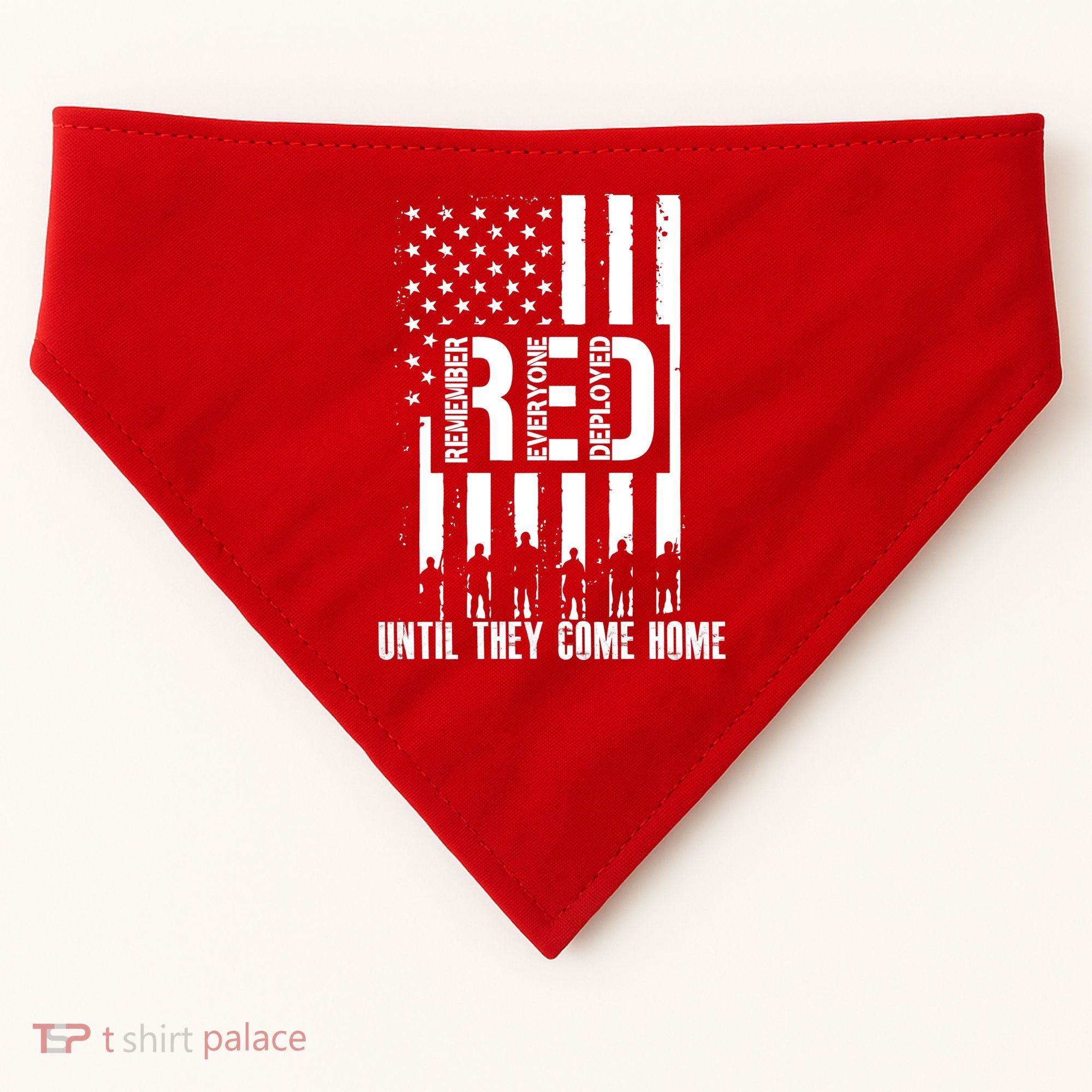 Red Friday Until They Come Home USA-Made Doggie Bandana