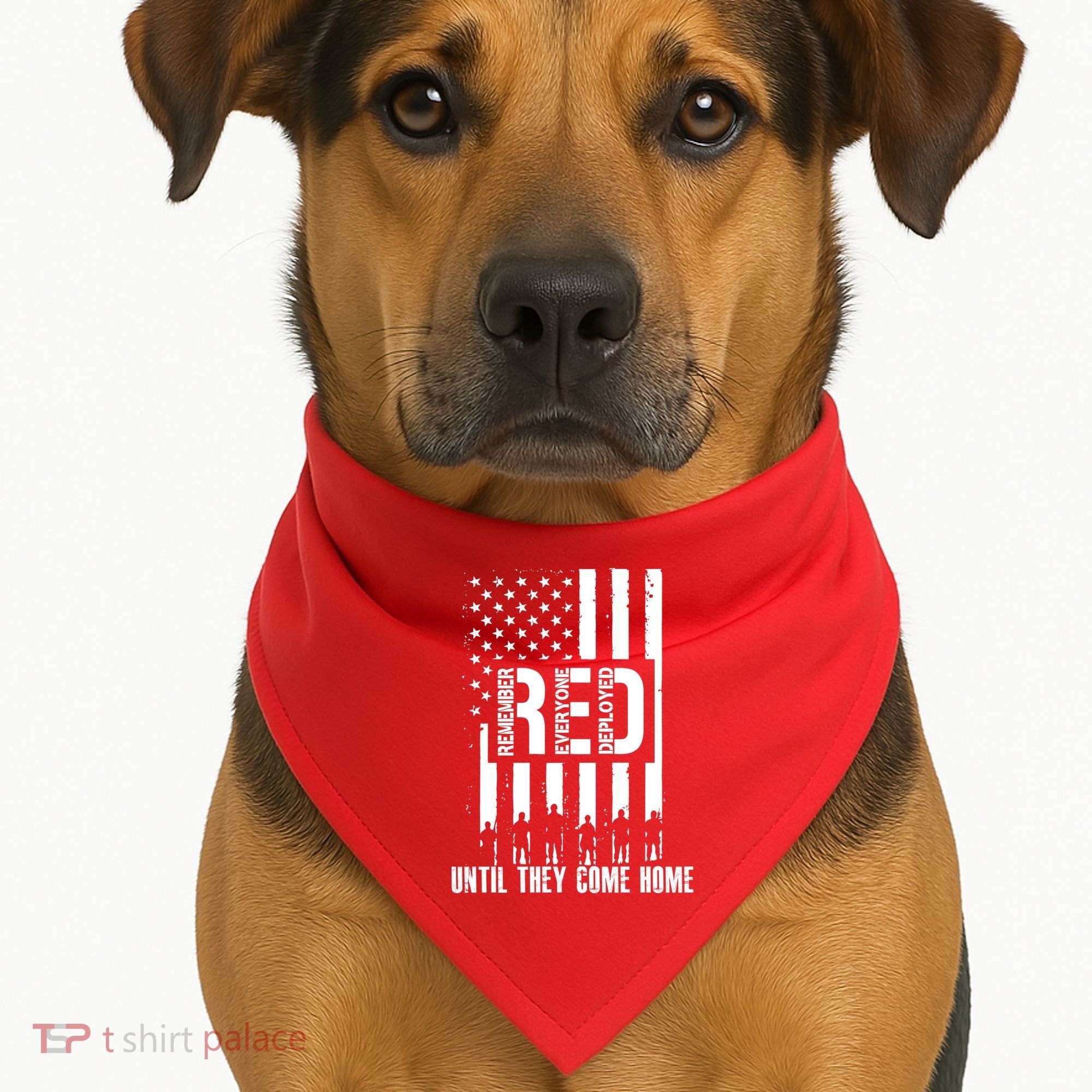 Red Friday Until They Come Home USA-Made Doggie Bandana