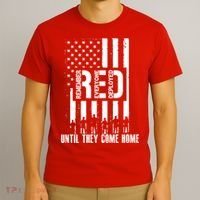 Red Friday Until They Come Home T-Shirt thumb 3