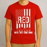 Red Friday Until They Come Home T-Shirt thumb 3
