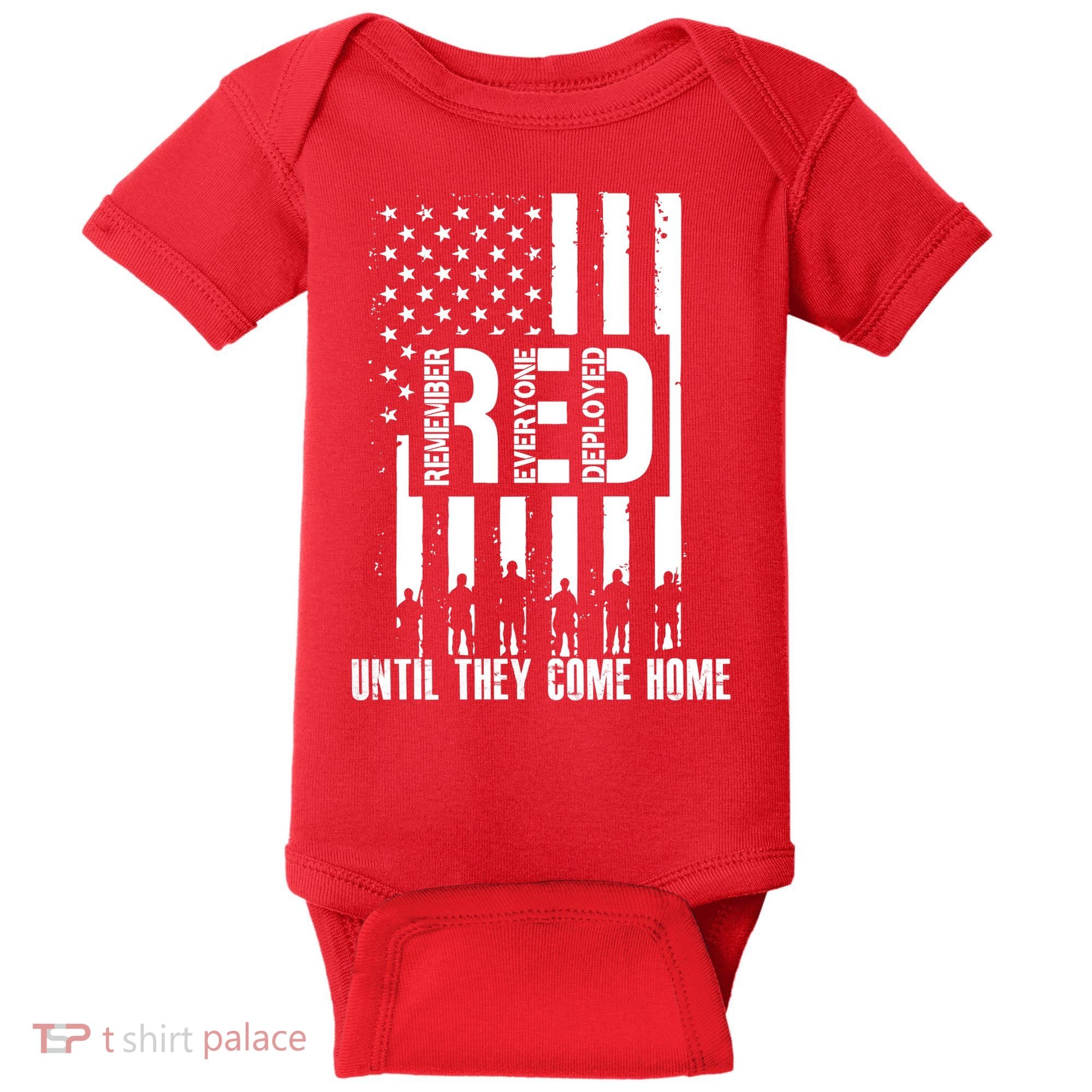 Red Friday Until They Come Home Baby Bodysuit
