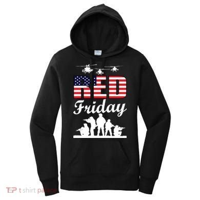 Red Friday Veterans Tribute Women's Hoodie