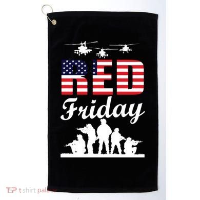 Red Friday Veterans Tribute Golf Towel