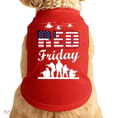 Red Friday Veterans Tribute Doggie Tank
