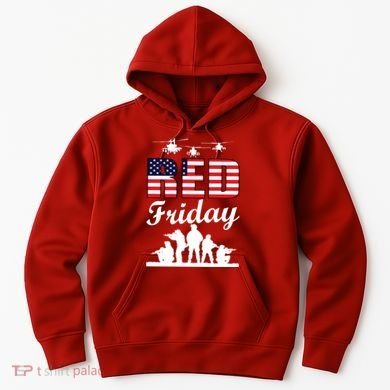 Red Friday Veterans Tribute Hoodie