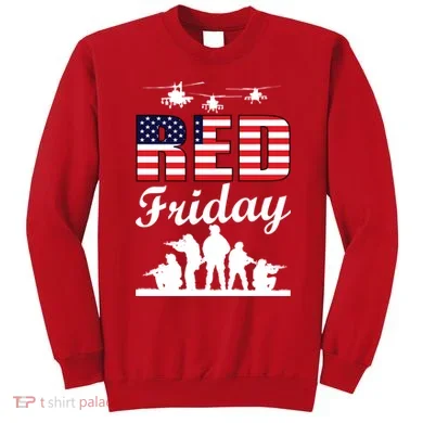Red Friday Veterans Tribute Sweatshirt