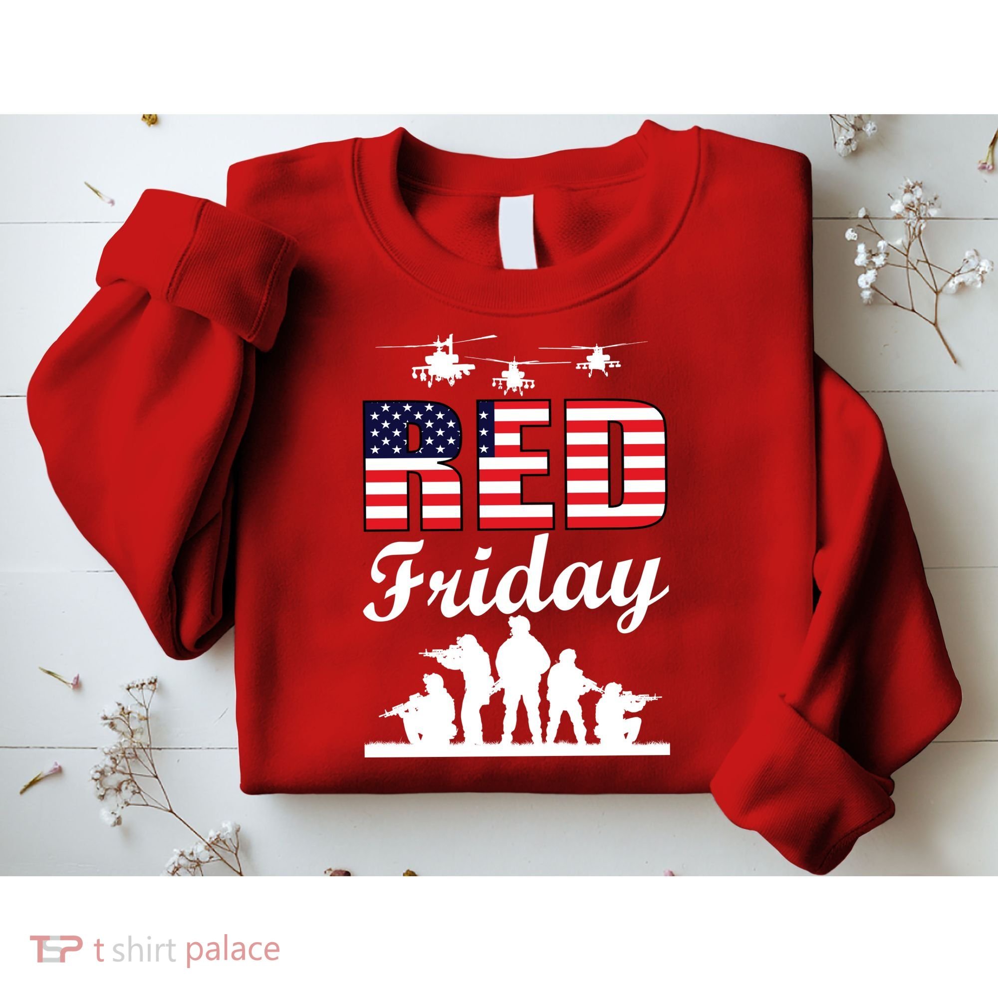Red Friday Veterans Tribute Sweatshirt