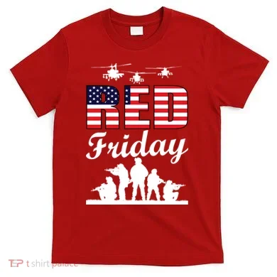 Red Friday Veterans Tribute T-Shirt
