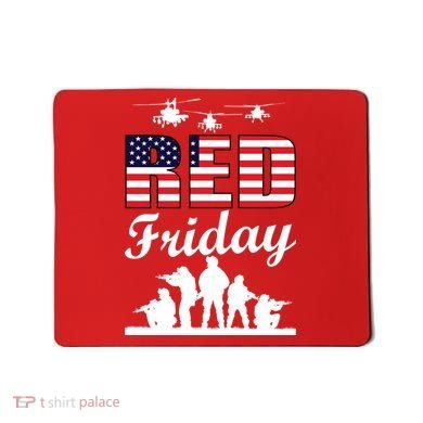 Red Friday Veterans Tribute Mousepad