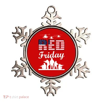 Red Friday Veterans Tribute Ornament