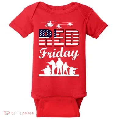 Red Friday Veterans Tribute Baby Bodysuit
