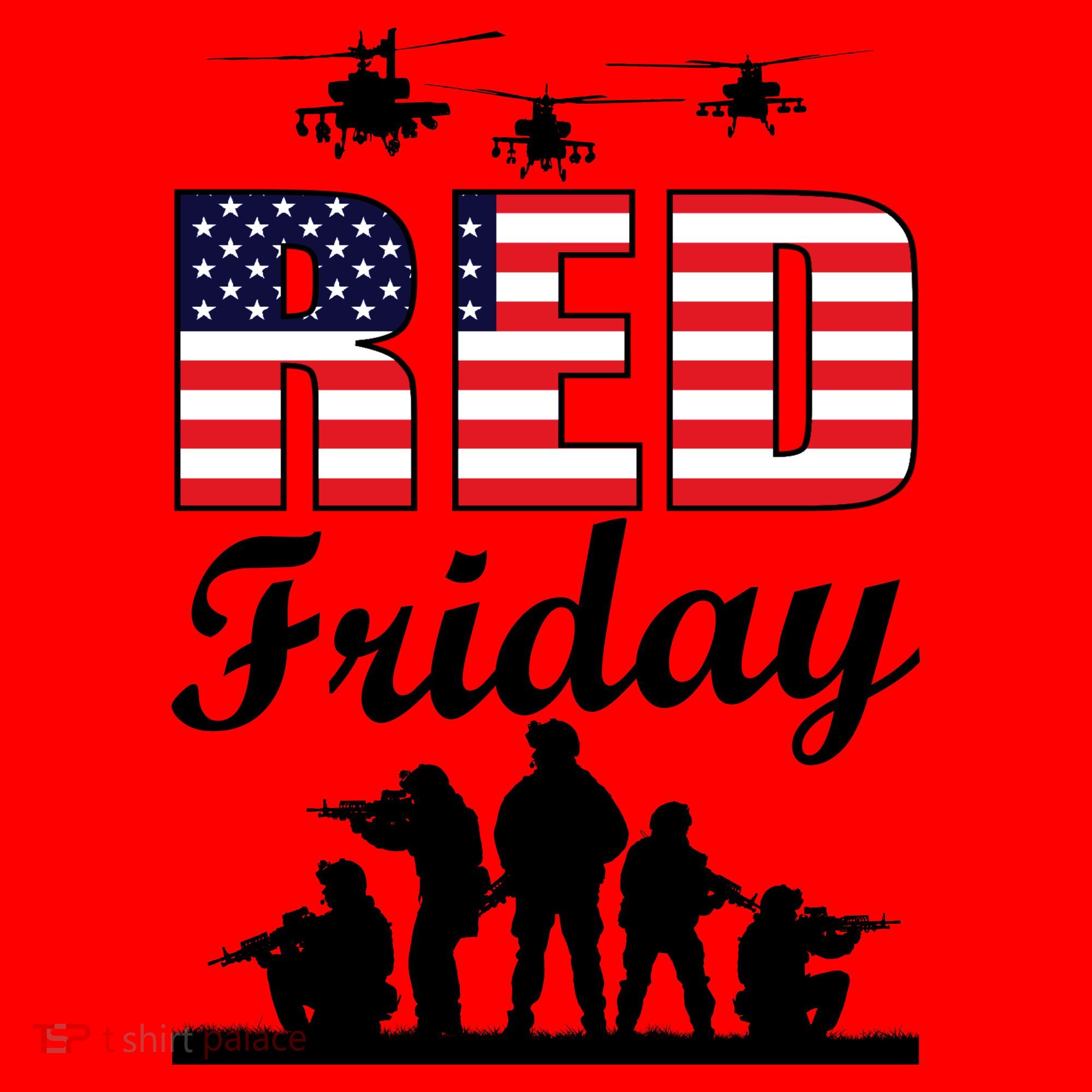Red Friday Veterans Tribute Santa Hat