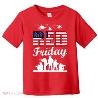 Red Friday Veterans Tribute Toddler T-Shirt thumb 0