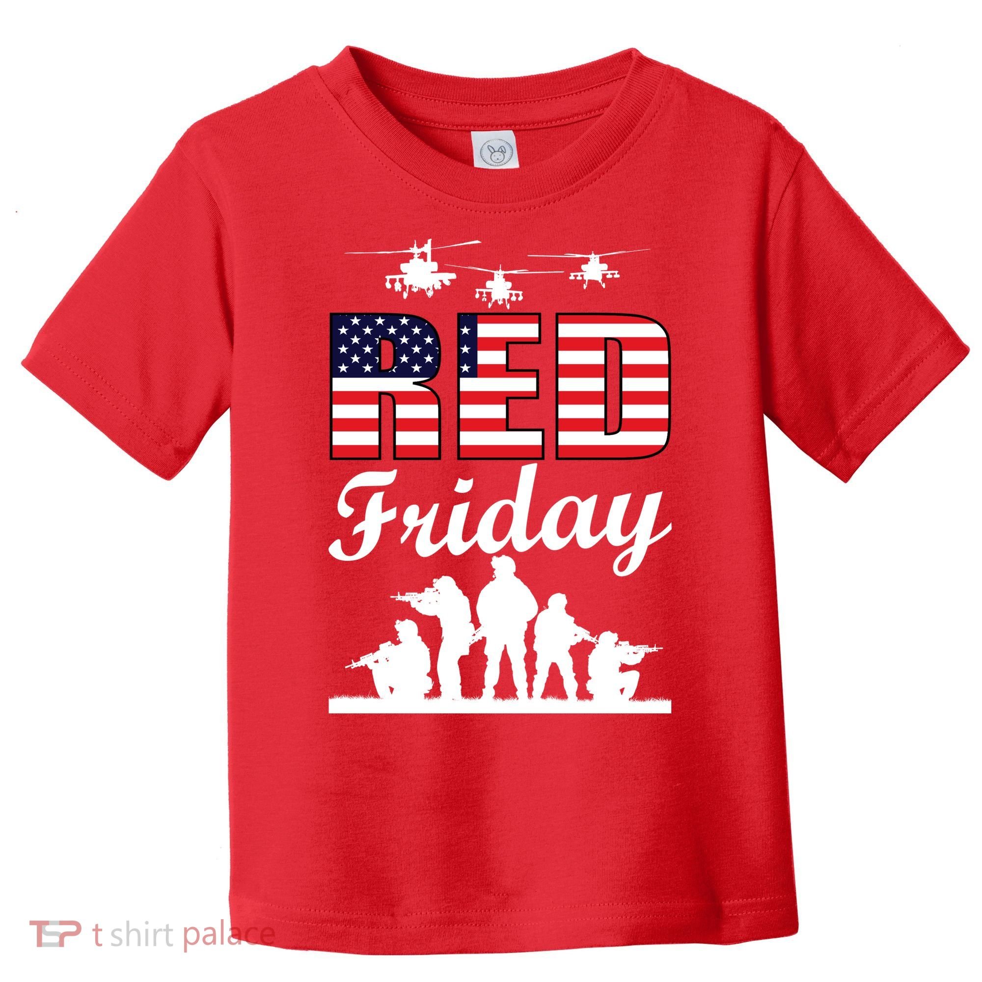 Red Friday Veterans Tribute Toddler T-Shirt