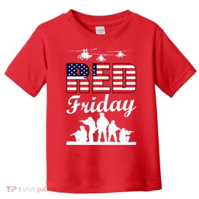 Red Friday Veterans Tribute Toddler T-Shirt