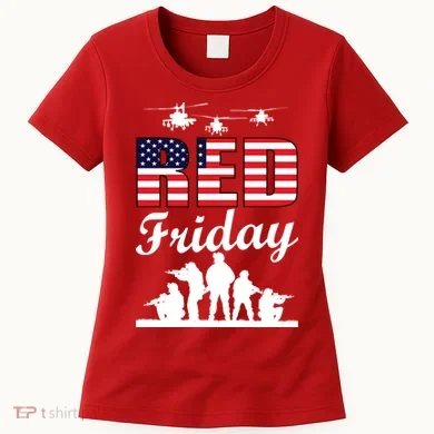 Red Friday Veterans Tribute Women's T-Shirt