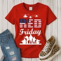 Red Friday Veterans Tribute Women's T-Shirt thumb 3