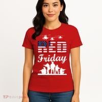 Red Friday Veterans Tribute Women's T-Shirt thumb 4