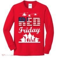 Red Friday Veterans Tribute Kids Long Sleeve Shirt thumb 0