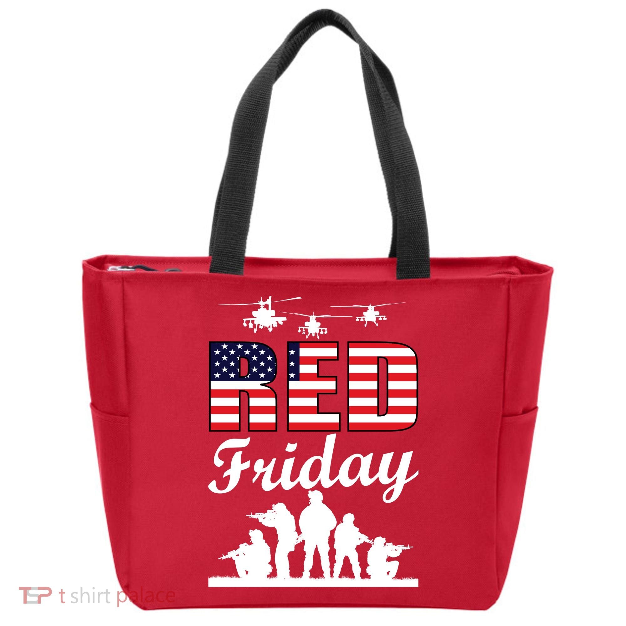 Red Friday Veterans Tribute Tote Bag