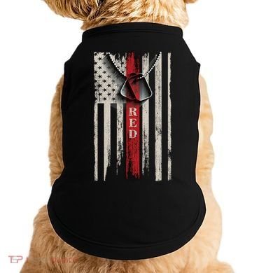 Red Friday Vintage American Flag Doggie Tank