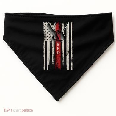 Red Friday Vintage American Flag USA-Made Doggie Bandana