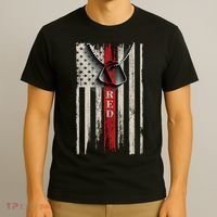 Red Friday Vintage American Flag T-Shirt thumb 3