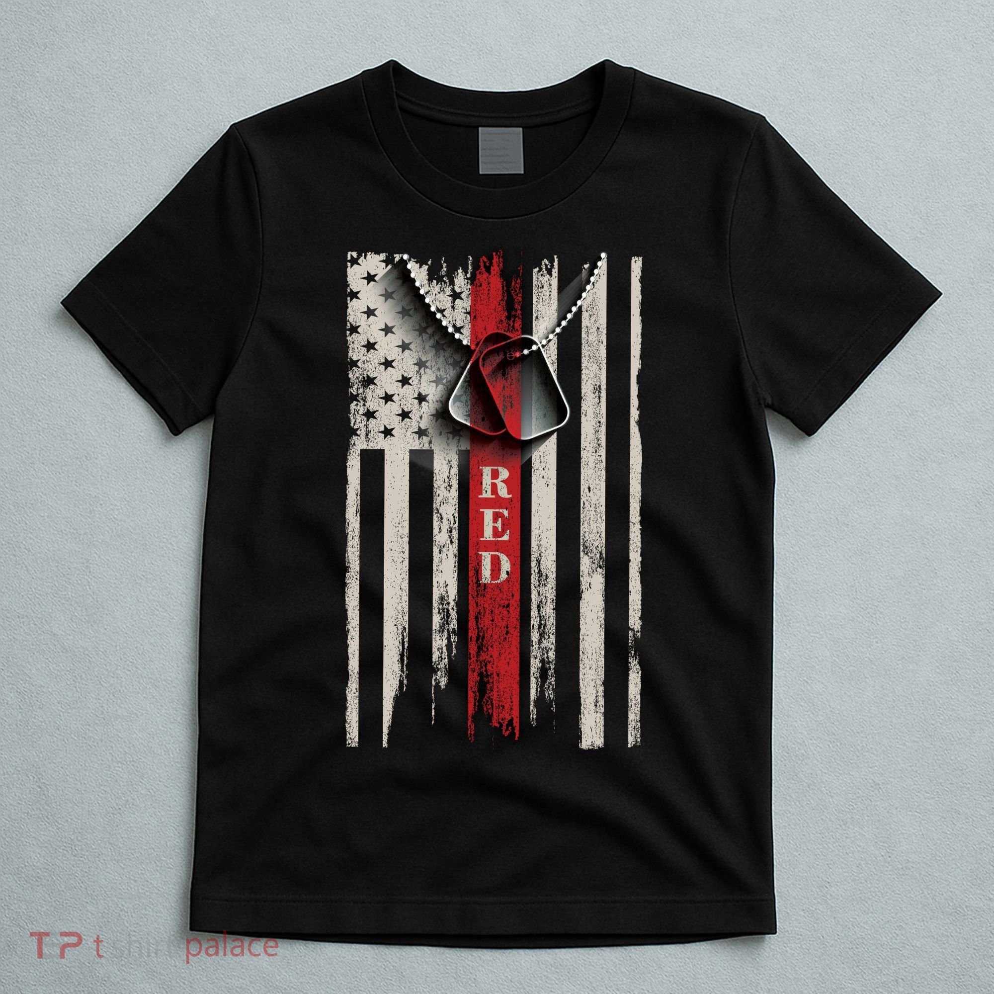 Red Friday Vintage American Flag T-Shirt