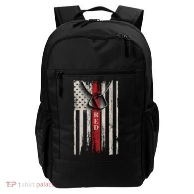 Red Friday Vintage American Flag Backpack