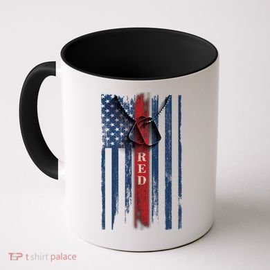 Red Friday Vintage American Flag Coffee Mug