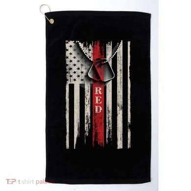 Red Friday Vintage American Flag Golf Towel
