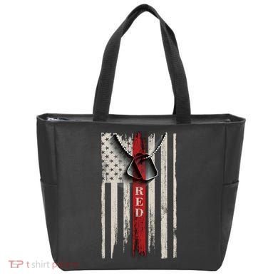 Red Friday Vintage American Flag Tote Bag
