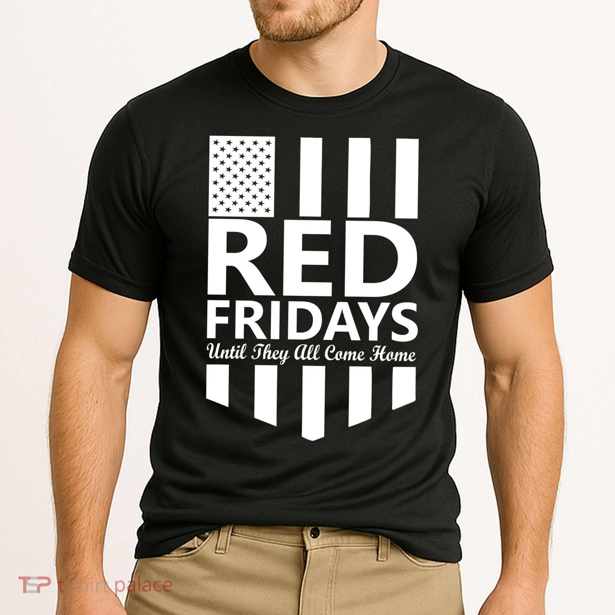 Red Fridays Military Flag Cooling Performance Crew T-Shirt