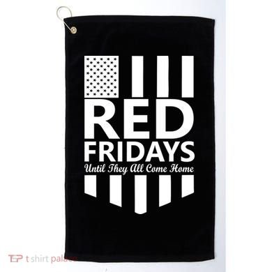 Red Fridays Military Flag Golf Towel