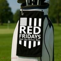 Red Fridays Military Flag Golf Towel thumb 2