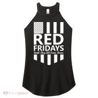 Red Fridays Military Flag Women's Perfect Tri Rocker Tank thumb 0